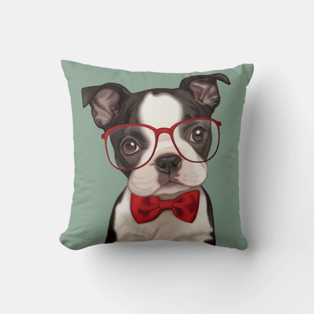 Almofada Hipster Boston Terrier (Frente)