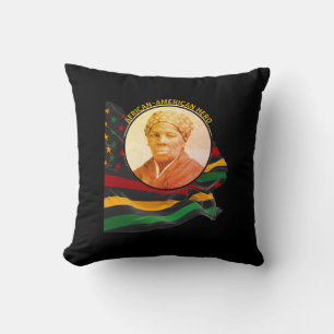 Almofada HISTÓRIA NEGRA DE HARRIET TUBMAN AFINAL-Americano
