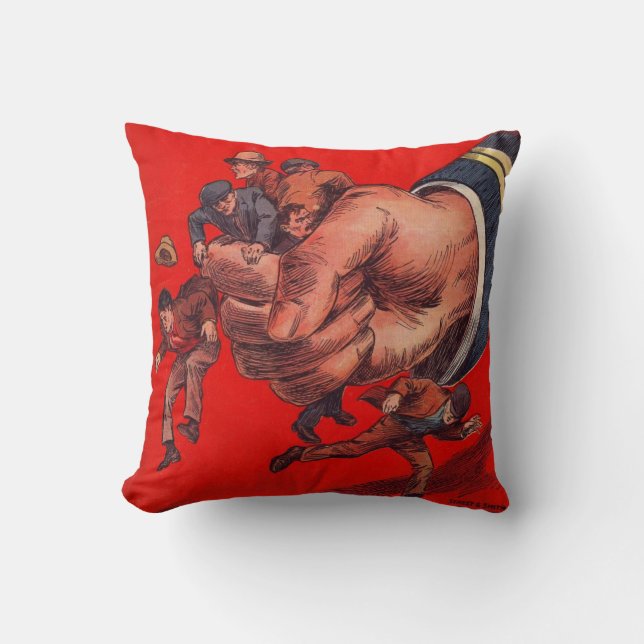 Almofada Histórias em quadrinhos de Vintage Clássica (Frente)