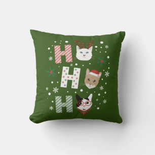 Almofada Ho Ho Cats Feliz Natal