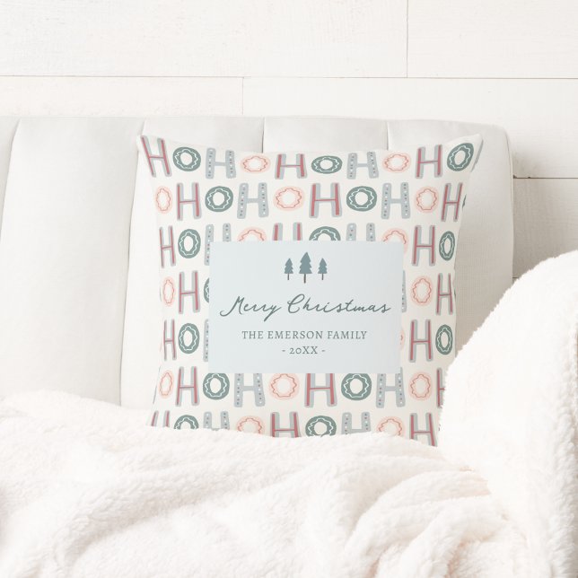 Almofada Ho Ho Ho (Ho Ho Ho Throw Pillow
)