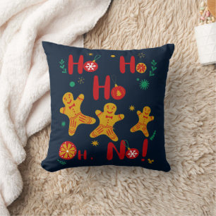Almofada Ho Ho Ho Oh Não! Camiseta