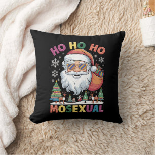 Almofada Ho Ho Homossexual Papai noel de Natal