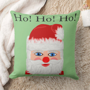 Almofada Ho Ho Santa Claus Personalizar Nome da Família