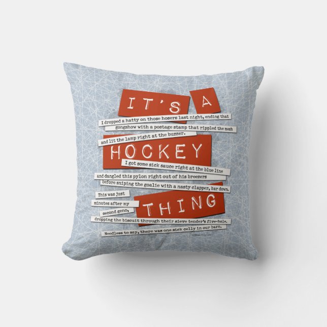 Almofada Hockey Slang (Frente)