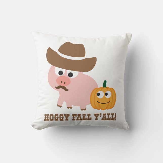 Almofada Hoggy Fall Y'all! (Frente)