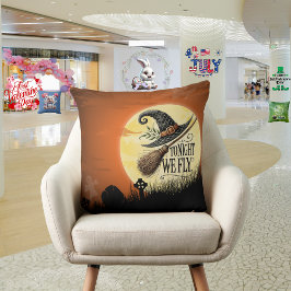 Almofada Hoje à noite nós voamos no Halloween