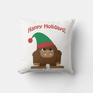 Almofada Hokidays feliz! Natal Bigfoot