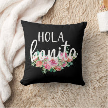 Hola Bonita Rosas Espanholas Tipografia Chic Moder