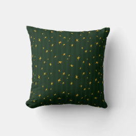 Almofada Holiday Green Yellow Stripe Star Christmas