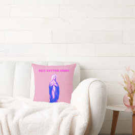 Almofada Holy Cotton Candy Vierge Marie Rose et Bleue