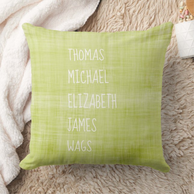 Almofada Home Decidir Nomes de Famílias Manutenção do Etern (Cobertor)