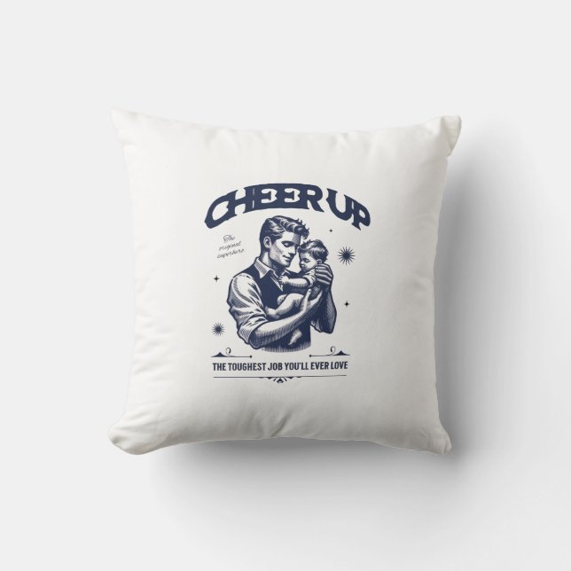ALMOFADA HOME DECOR DADDY CHEER UP THROW PILLOW (Frente)