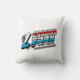 ALMOFADA HOME DECOR FOCUS LESSONS LEARN THROW PILLOW