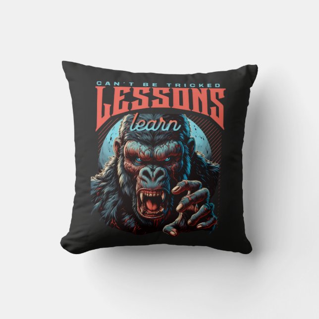 Almofada Home Decor Wise Gorilla Lessons Learn Tote Bag (Frente)