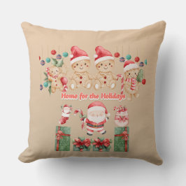 Almofada Home for the Holidays -Santa Claus pillow