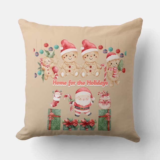 Almofada Home for the Holidays -Santa Claus pillow (Frente)