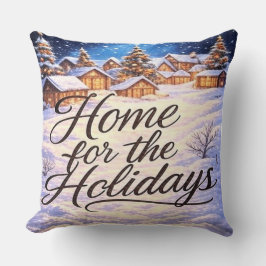 Almofada 'Home for the Holidays' Throw Pillow