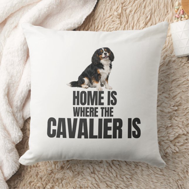 Almofada Home Is Where the Cavalier Is  (Cobertor)