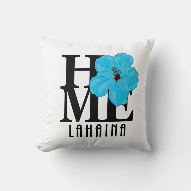 Almofada HOME Lahaina Blue Hibiscus (Frente)