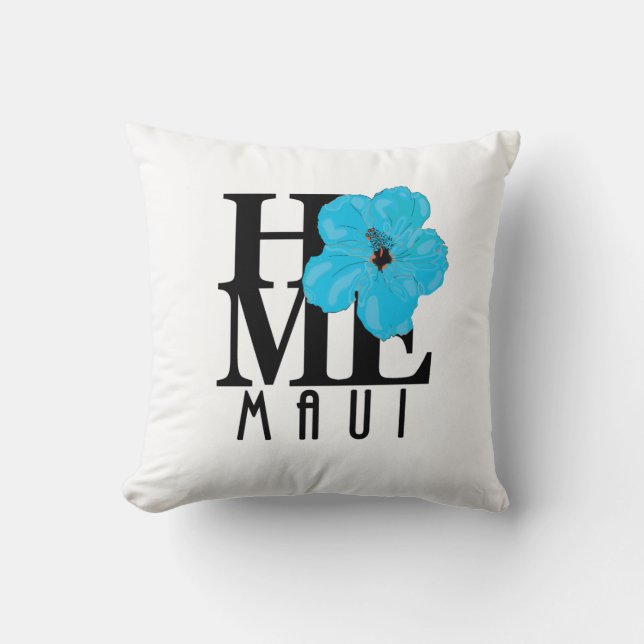 Almofada HOME Maui Blue Hibiscus (Frente)