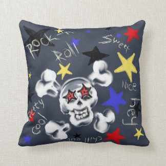 Almofada Home - Rock'n'Roll Skull