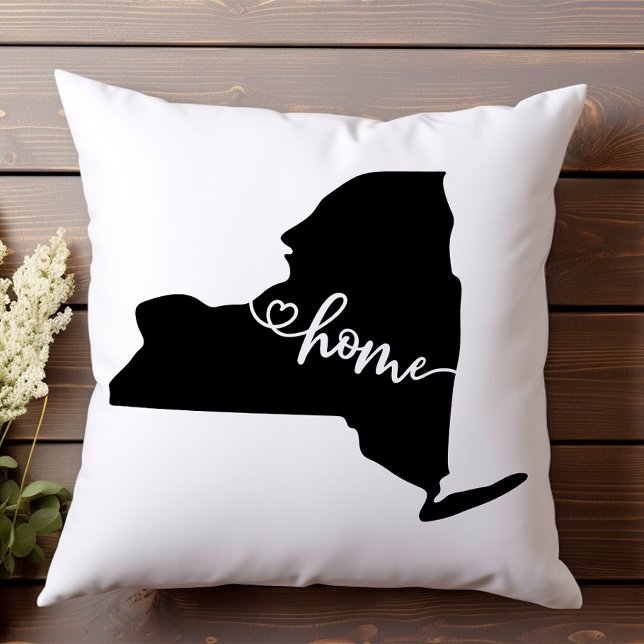 Almofada Home State Outline Heart New York (Criador carregado)