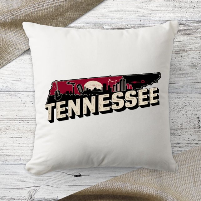Almofada Home State Retro Color Tennessee (Criador carregado)
