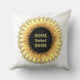 Almofada Home Sweet Home Sunflower