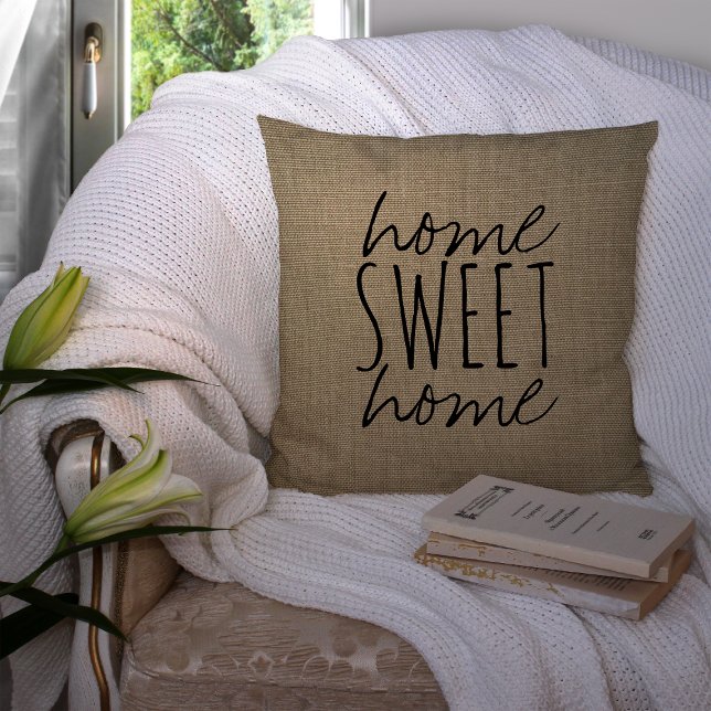 Almofada Home Sweet Home | TRAVESSEIRO DECORATIVO (Criador carregado)