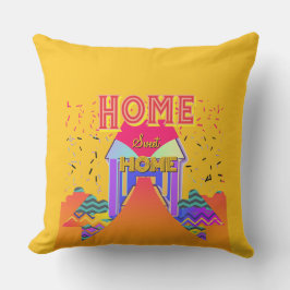 Almofada Home Sweet Home Yellow