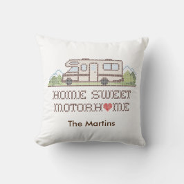 Almofada Home Sweet Motor Home Travesseiro