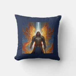 Almofada Homem Angelical em Armadura de Deus Travesseiro