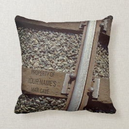 Almofada Homem-Caverna customizável da trilha de estrada de