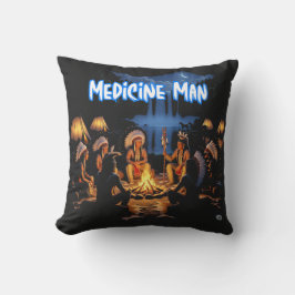 Almofada Homem da Medicina Cherokee Moderno