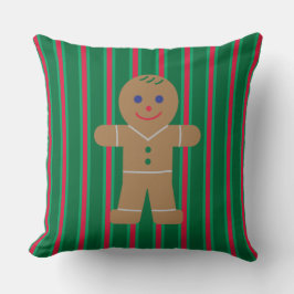 Almofada Homem de Biscoito de Natal Divertido e Chique