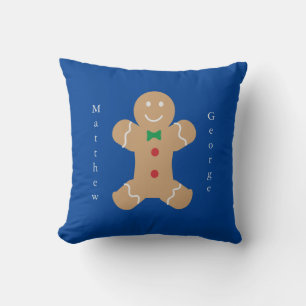 Almofada Homem de Pão Gingerido com Nome Personalizado Ver