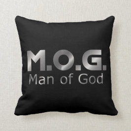 Almofada Homem Prateado Profeto Cristão de DEUS PSALM 1:1