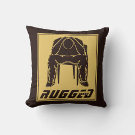 Almofada Homem resistente de ouro castanho | Pensador