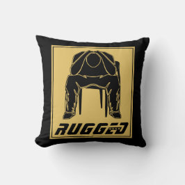 Almofada Homem robusto de ouro negro Cabeça de segurança |