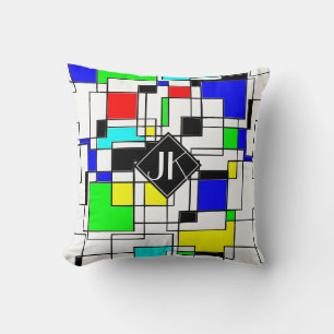 Almofada Homenagem Aleatória A Mondrian