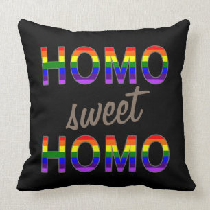 Almofada Homo alegre engraçado do doce do homo