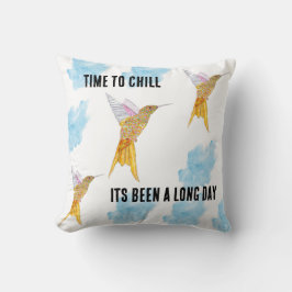 Almofada Hora de derrubar os beija-flores