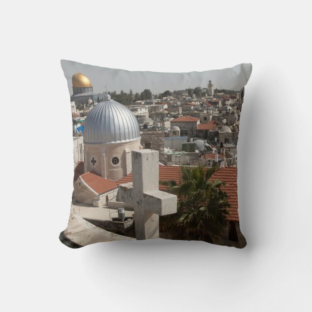 Almofada Horizonte de Jerusalém Antiga (Frente)