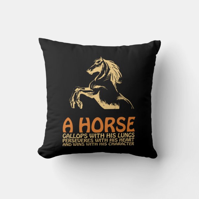 Almofada Horse Art A Horse Gallops (Frente)