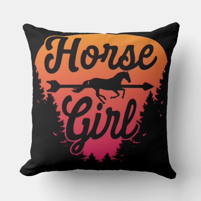 Almofada Horse girl horseback (Frente)