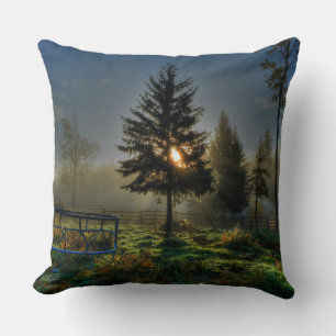Almofada Horse Ranch Sunrise Nature Foto