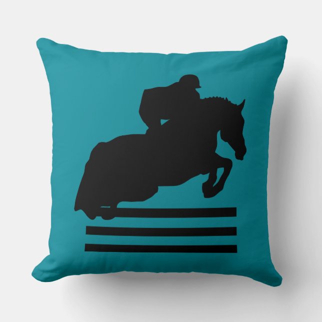 Almofada Horse Show Hunter Jumper Silhouette (Frente)