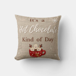 Almofada Hot Chocolate Throw Pillow