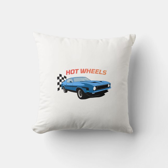 Almofada Hot Wheels – Velocidade, Estilo e Poder (Frente)